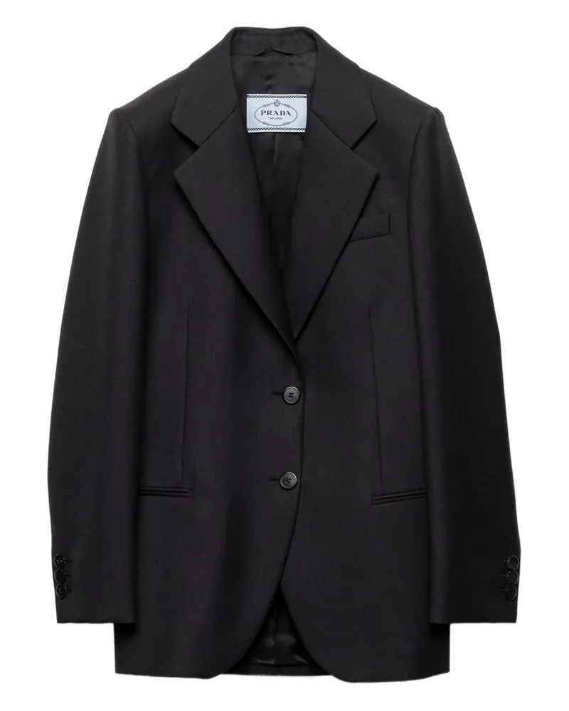 Prada Sakko mit fallendem Revers - Grau Grau