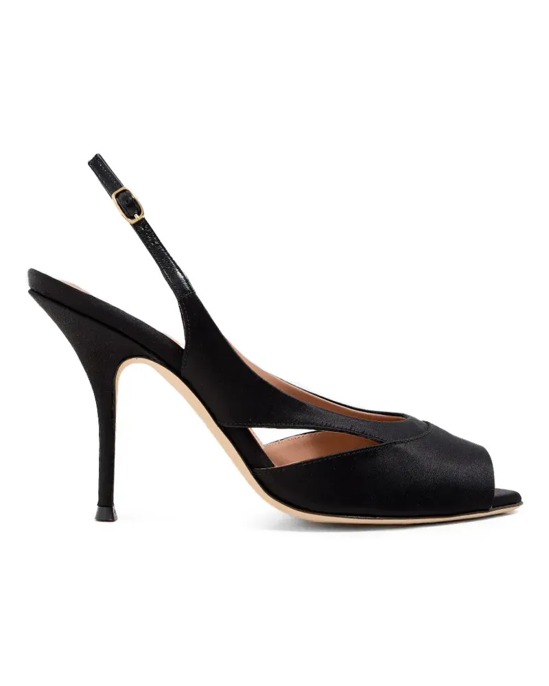 Malone Souliers Larsa Peeptoe-Sandalen - Schwarz Schwarz