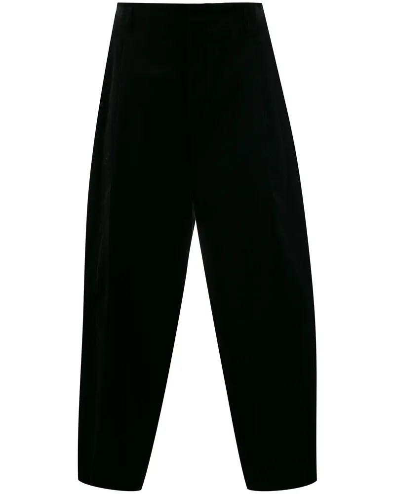 Comme des Garçons Cropped-Hose mit Einsätzen - Schwarz Schwarz