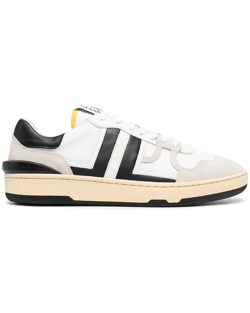 Lanvin Sneakers mit Kontrasteinsätzen - Weiß Weiß