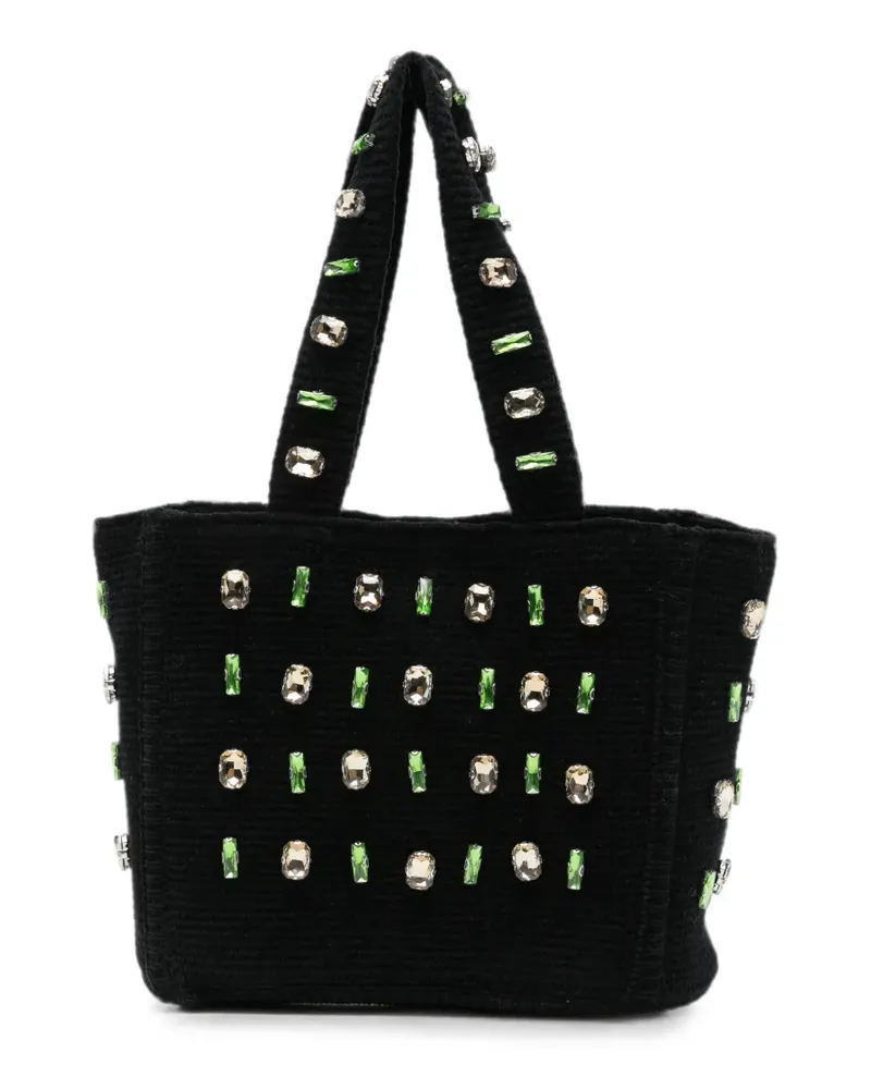 Sandro Kristallverzierte Tote Bag - Schwarz Schwarz