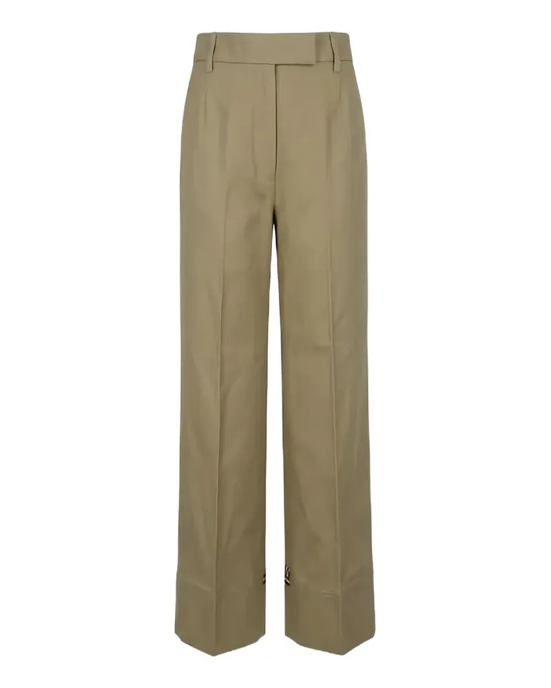 Thom Browne RWB-stripe wide-leg trousers - Nude Nude