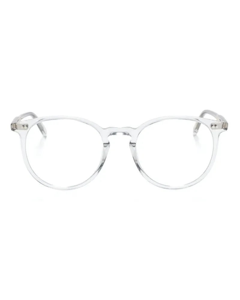 Garrett Leight Runde Morning Side Brille - Weiß Weiß