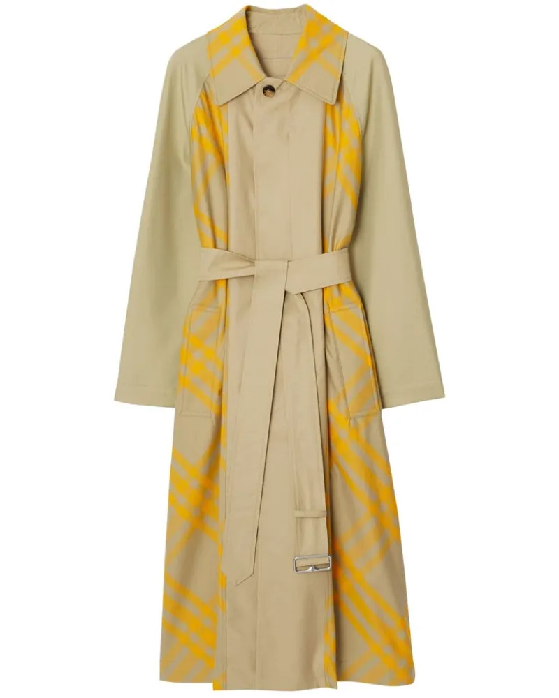 Burberry Trenchcoat mit Karomuster - Nude Nude