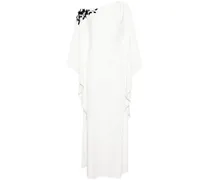 Kleid mit Blumenstickerei - Weiß