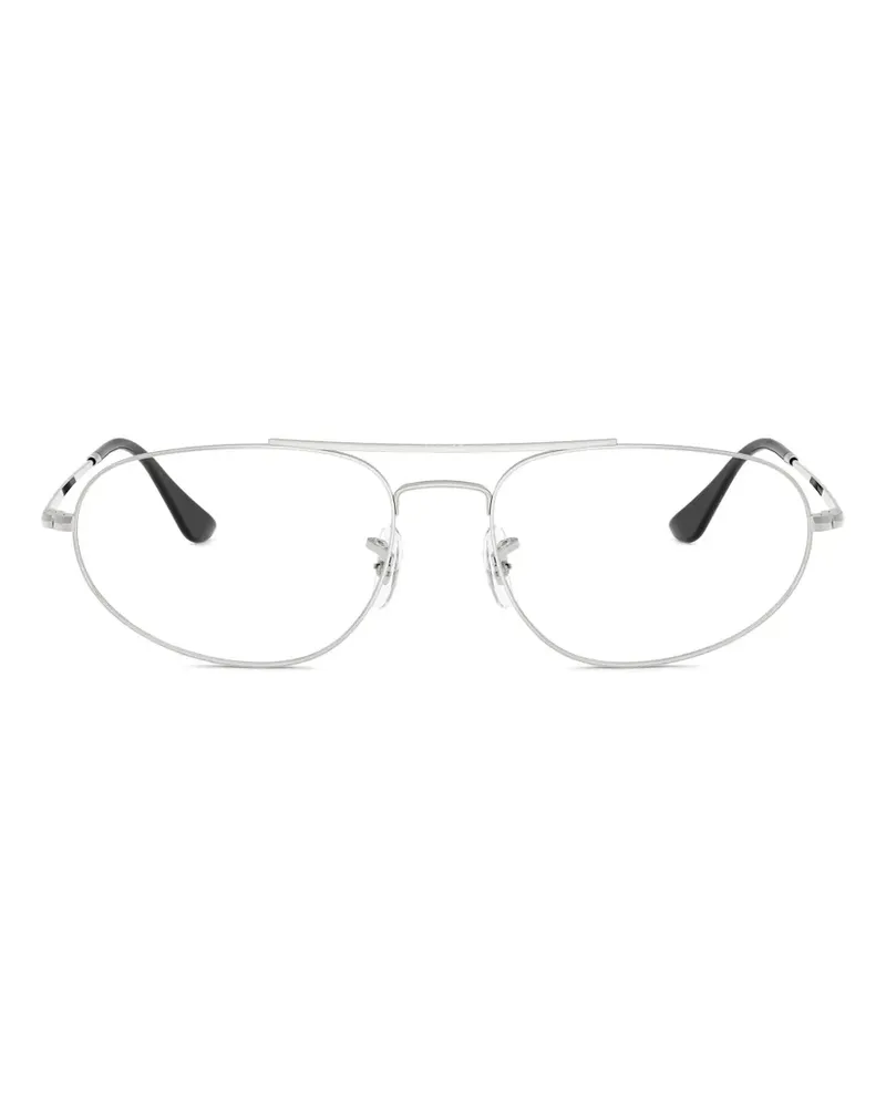 Ray Ban Brille mit ovalem Gestell - Silber Silber