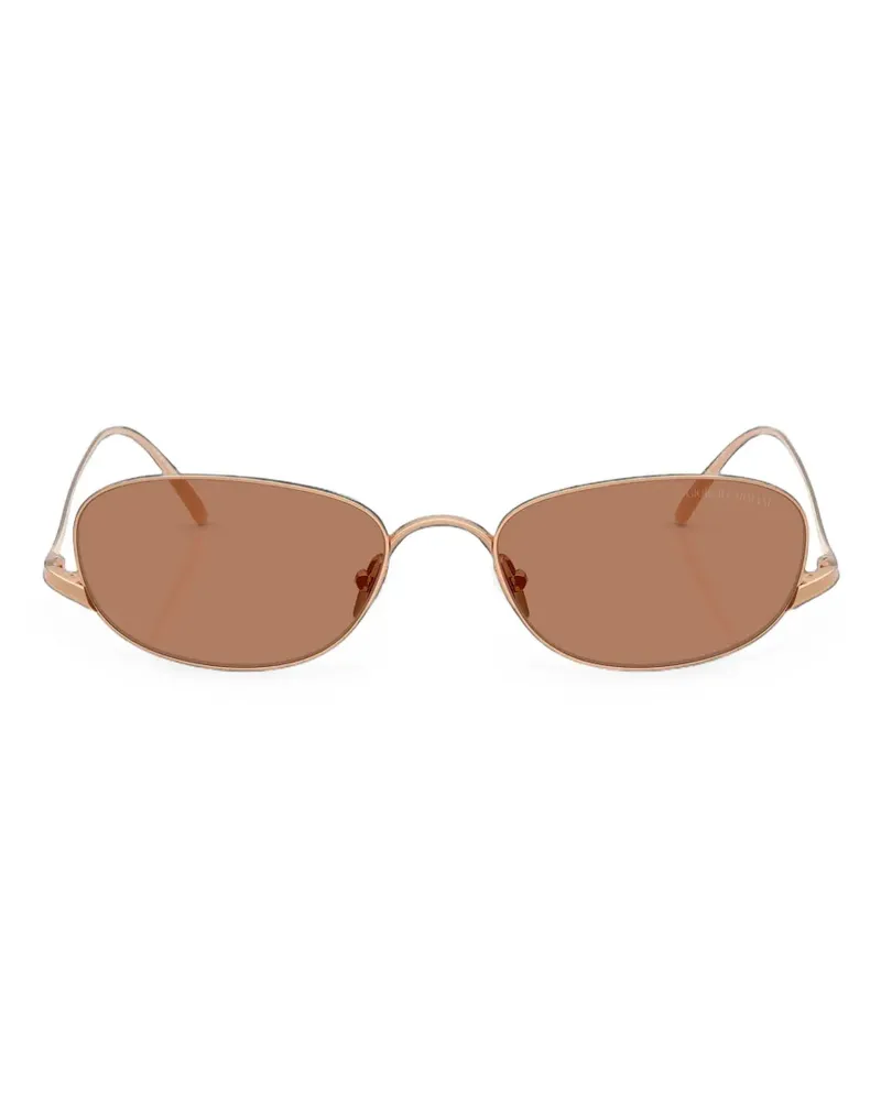 Giorgio Armani Sonnenbrille mit eckigem Gestell - Gold Gold