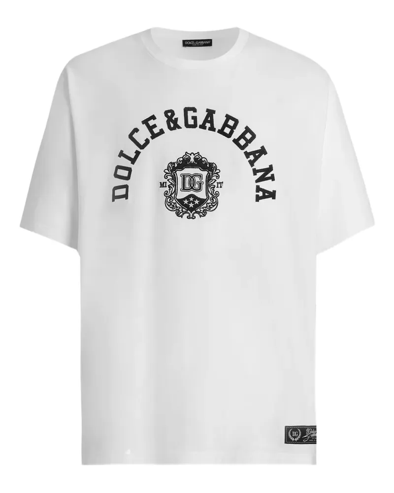 Dolce & Gabbana T-Shirt mit Logo - Weiß Weiß