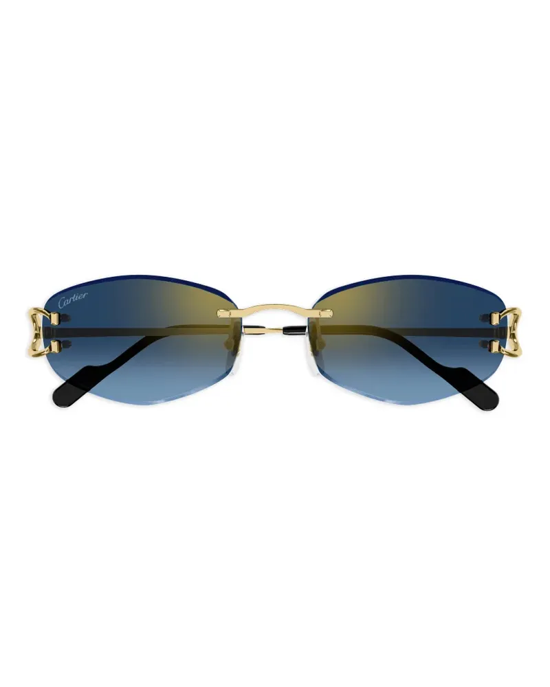 Cartier C de Cartier Sonnenbrille mit geometrischen Gestell - Gold Gold