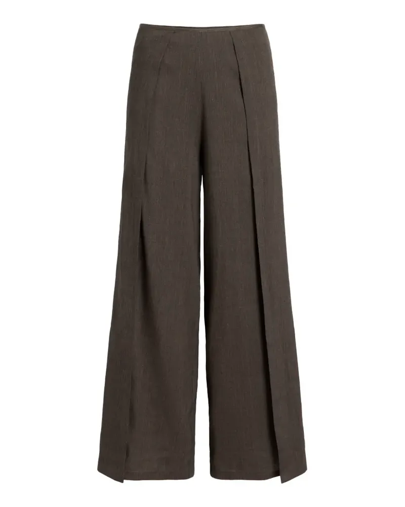 Proenza Schouler Calla Palazzohose mit Falten - Braun Braun