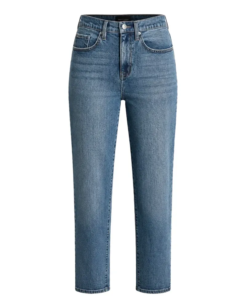 DKNY Straight-Leg-Jeans mit hohem Bund - Blau Blau