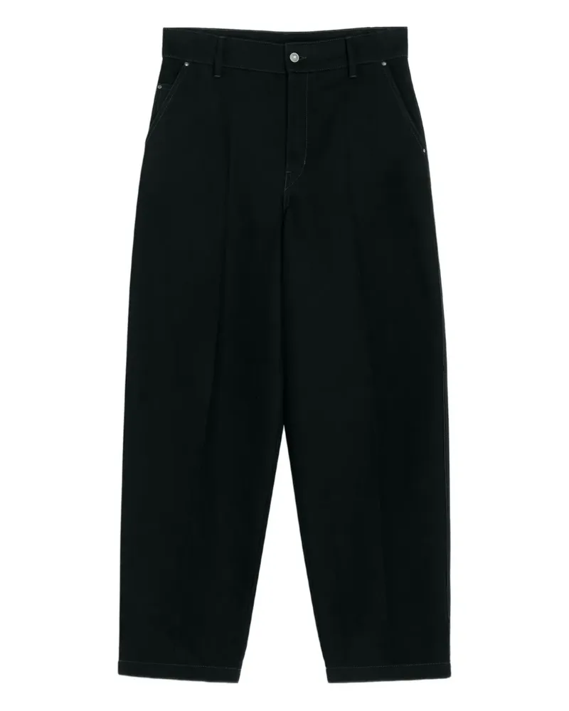 Christophe Lemaire Maxi Workwear-Hose - Schwarz Schwarz