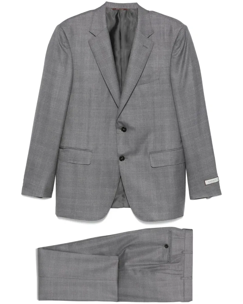 Canali Anzug mit Karomuster - Grau Grau