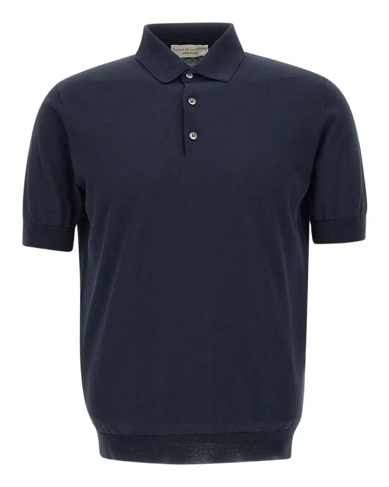 Filippo de Laurentiis Klassisches Poloshirt - Blau Blau
