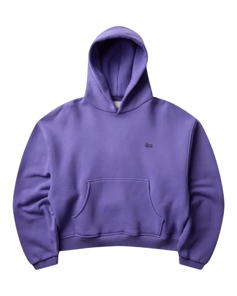 ERL Hoodie mit Logo-Stickerei - Violett Violett