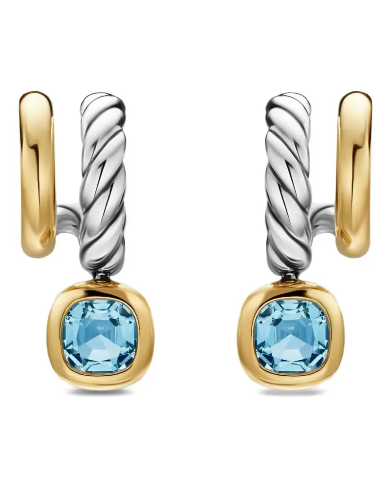 David Yurman DY Mercer® color two row drop earrings - Silber Silber