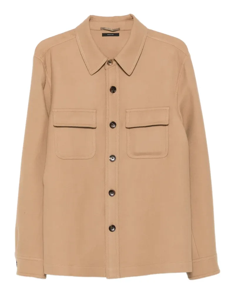 Tom Ford Hemdjacke mit Brusttasche - Braun Braun