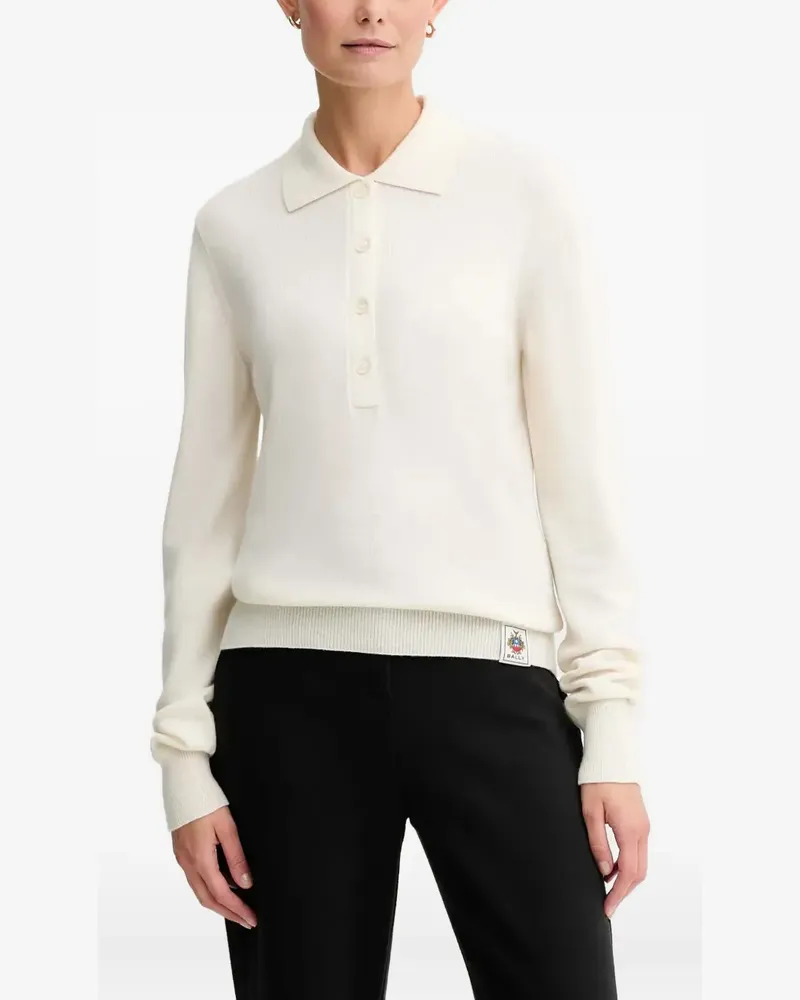 Bally logo-patch polo top - Nude Nude