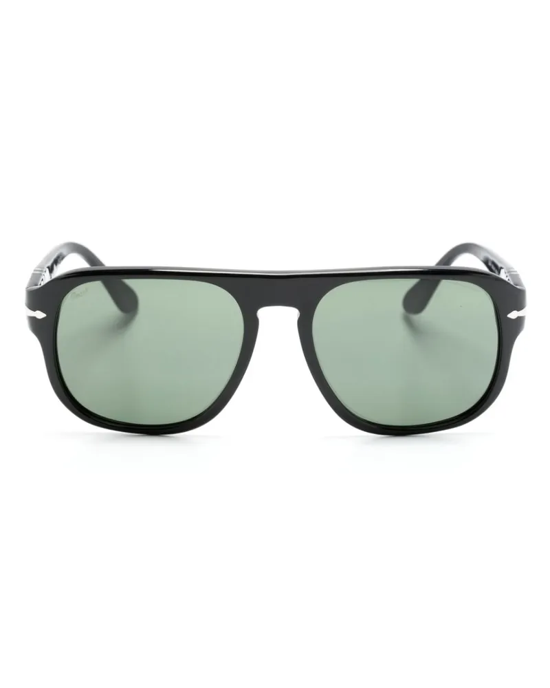 Persol Klassische Pilotenbrille - Schwarz Schwarz