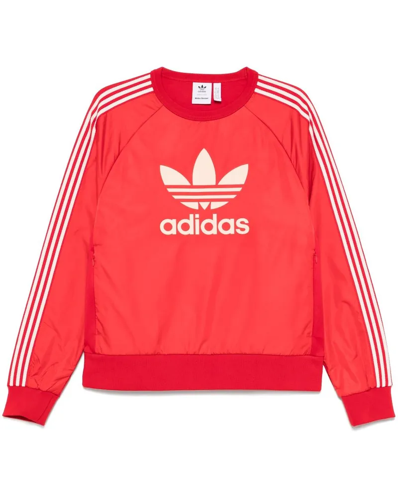 adidas x Wales Bonner Sweatshirt mit Logo - Rot Rot