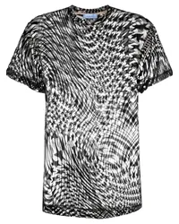 Thierry Mugler T-Shirt mit Stern-Print Schwarz