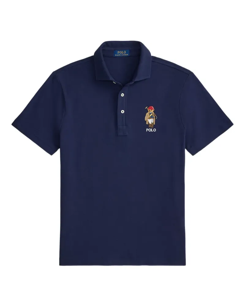 Ralph Lauren Poloshirt mit Bären-Print - Blau Blau