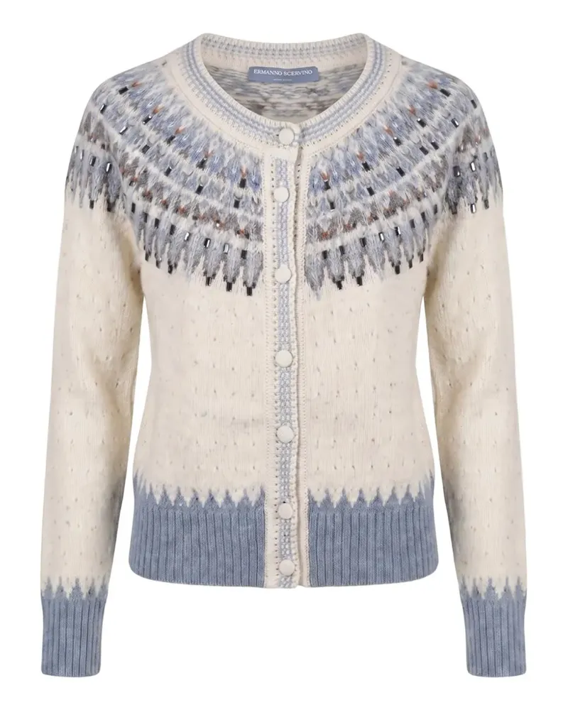 Ermanno Scervino embellished cardigan - Nude Nude