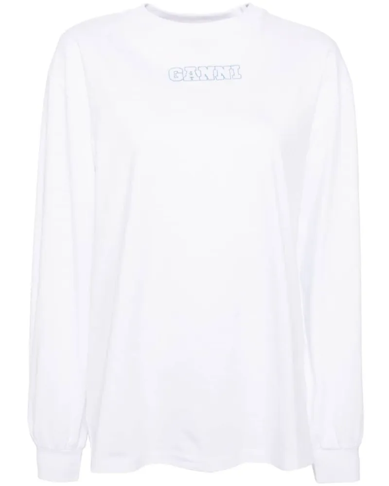 Ganni Future Heavy T-Shirt - Weiß Weiß
