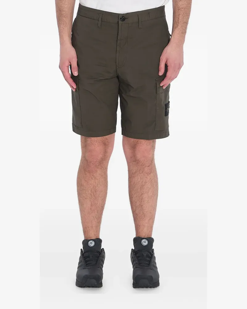 Stone Island Bermudas mit aufgesetzten Taschen - Grün Grün