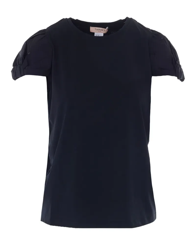 Twin-Set crew neck short-seeve T-shirt - Schwarz Schwarz