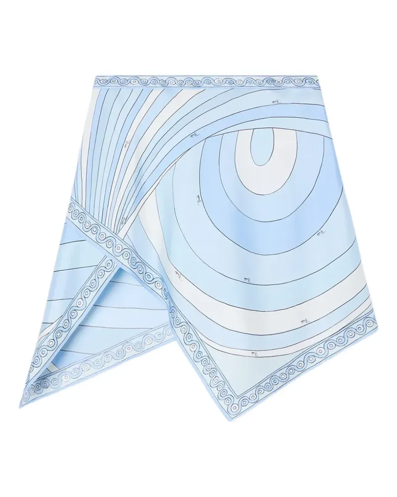 Emilio Pucci Seidenrock mit Iride-Print - Blau Blau