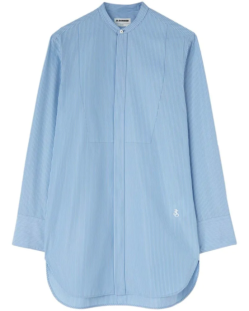 Jil Sander Gestreiftes Saturday Hemd - Blau Blau