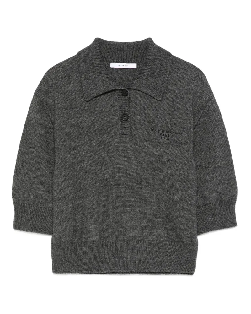 Givenchy short-sleeve logo polo-neck knitwear - Grau Grau
