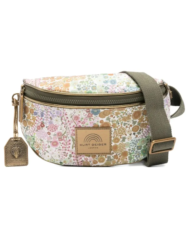 Kurt Geiger floral-print zip belt bag - Grün Grün