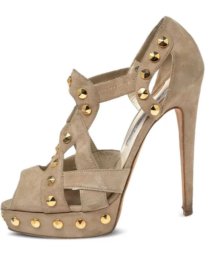 Brian Atwood Pre-owned Plateau-Pumps 135mm - Nude Nude