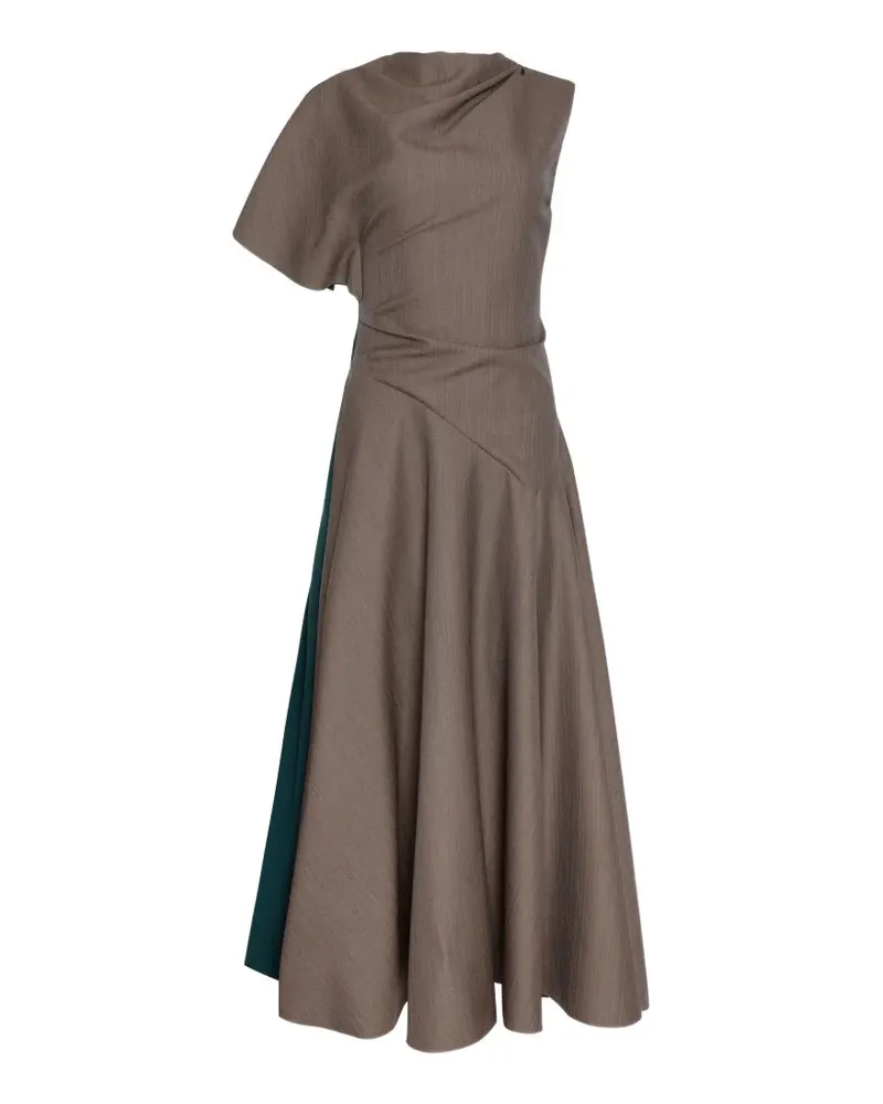 Roksanda Ilincic Asymmetrisches Oryn Midikleid - Braun Braun