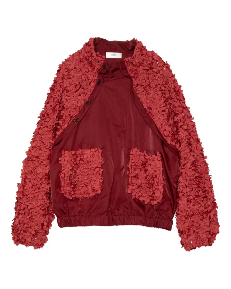Muller of Yoshiokubo Flowy Sweatshirt mit Blumenapplikation - Rot Rot