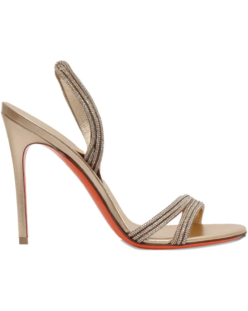 Santoni Sandalen mit verzierten Riemen 105mm - Gold Gold