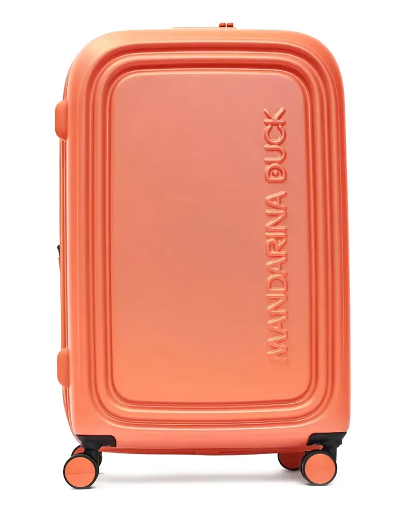 Mandarina Duck Koffer mit Logo-Prägung - Orange Orange