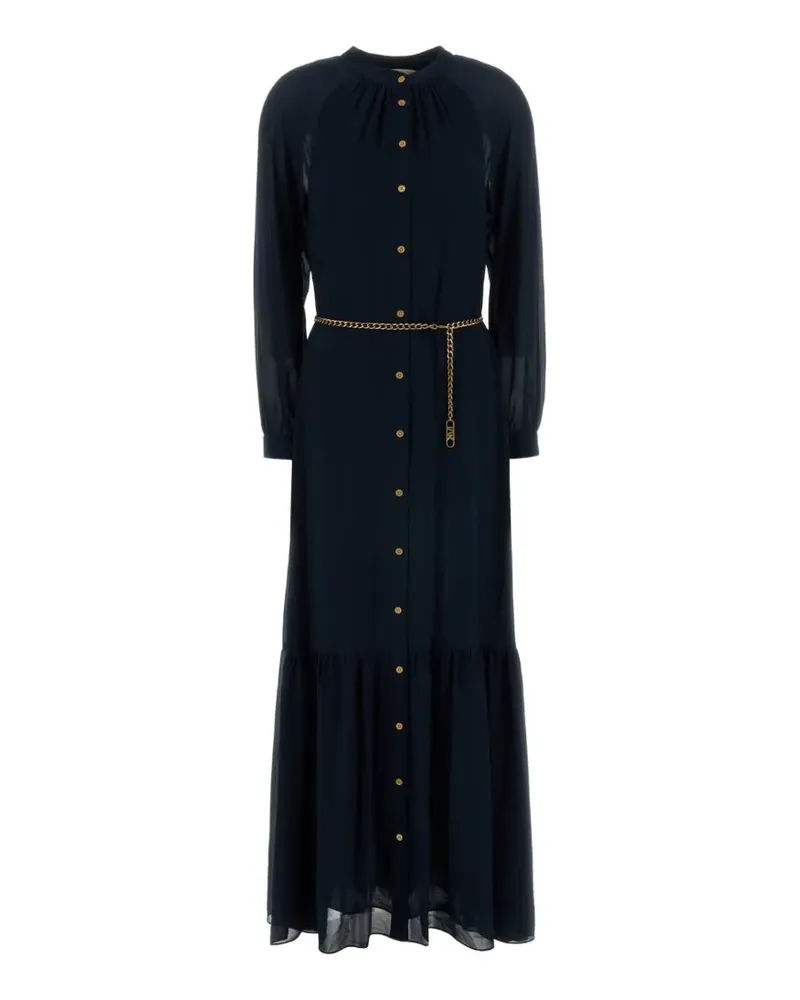 Michael Kors Georgette belted maxi dress - Blau Blau
