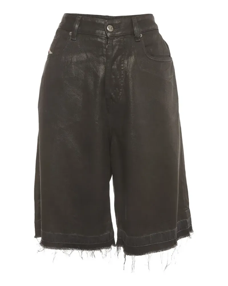 Diesel De-Sire Shorts mit offenem Saum - Schwarz Schwarz