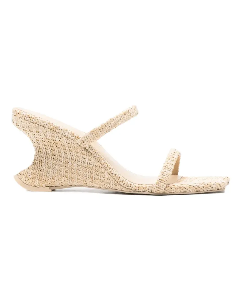 Cult Gaia Gewebte Raven Sandalen - Nude Nude