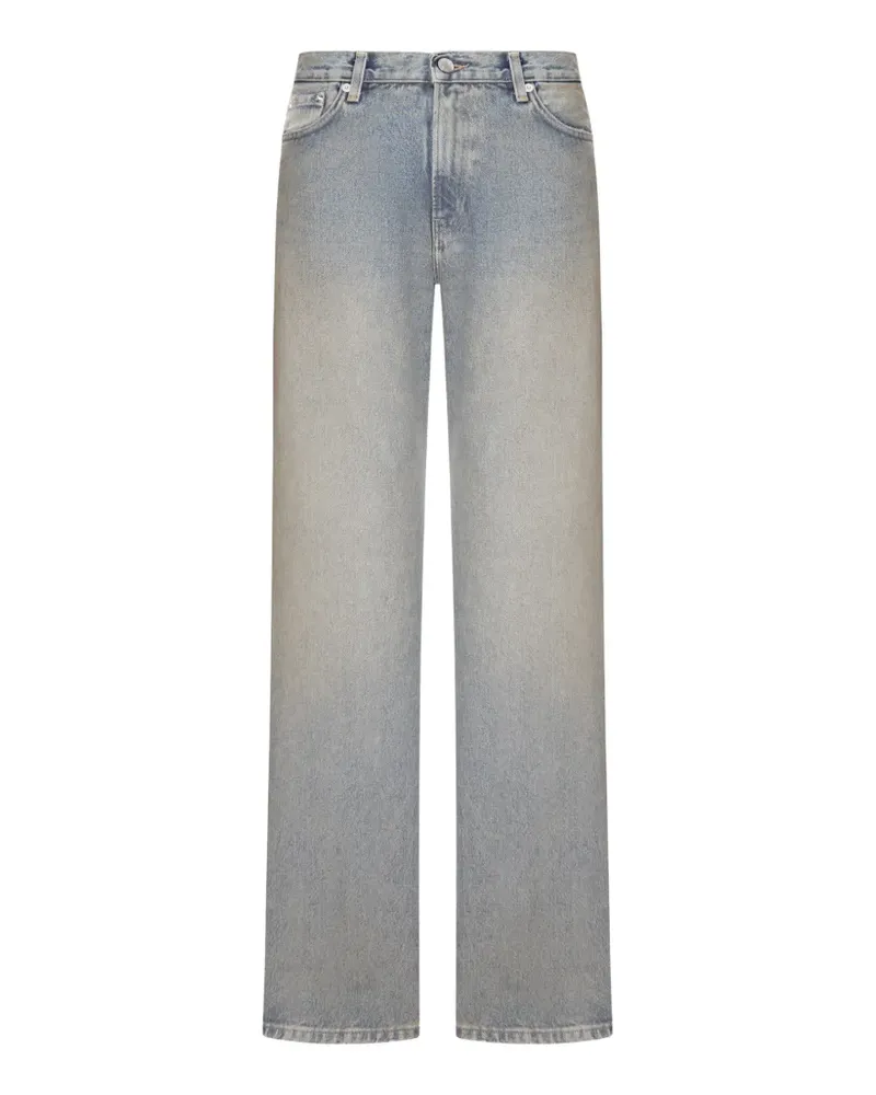 Haikure washed straight-leg jeans - Blau Blau
