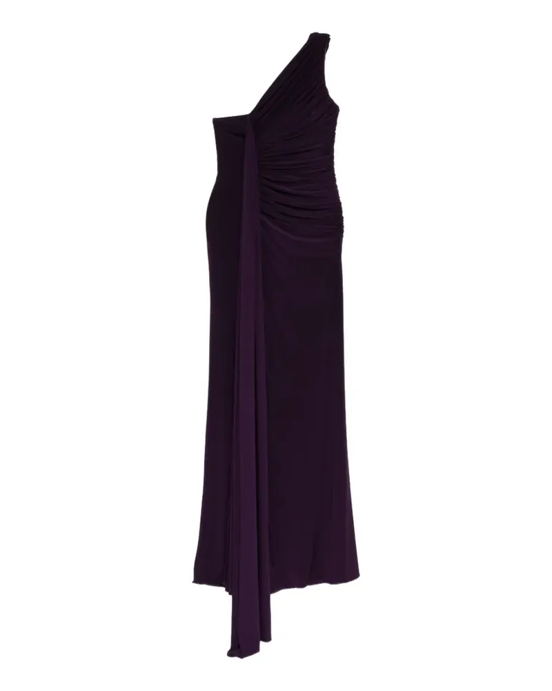 Amsale Jerseykleid mit angeschnittenen Ärmeln - Violett Violett