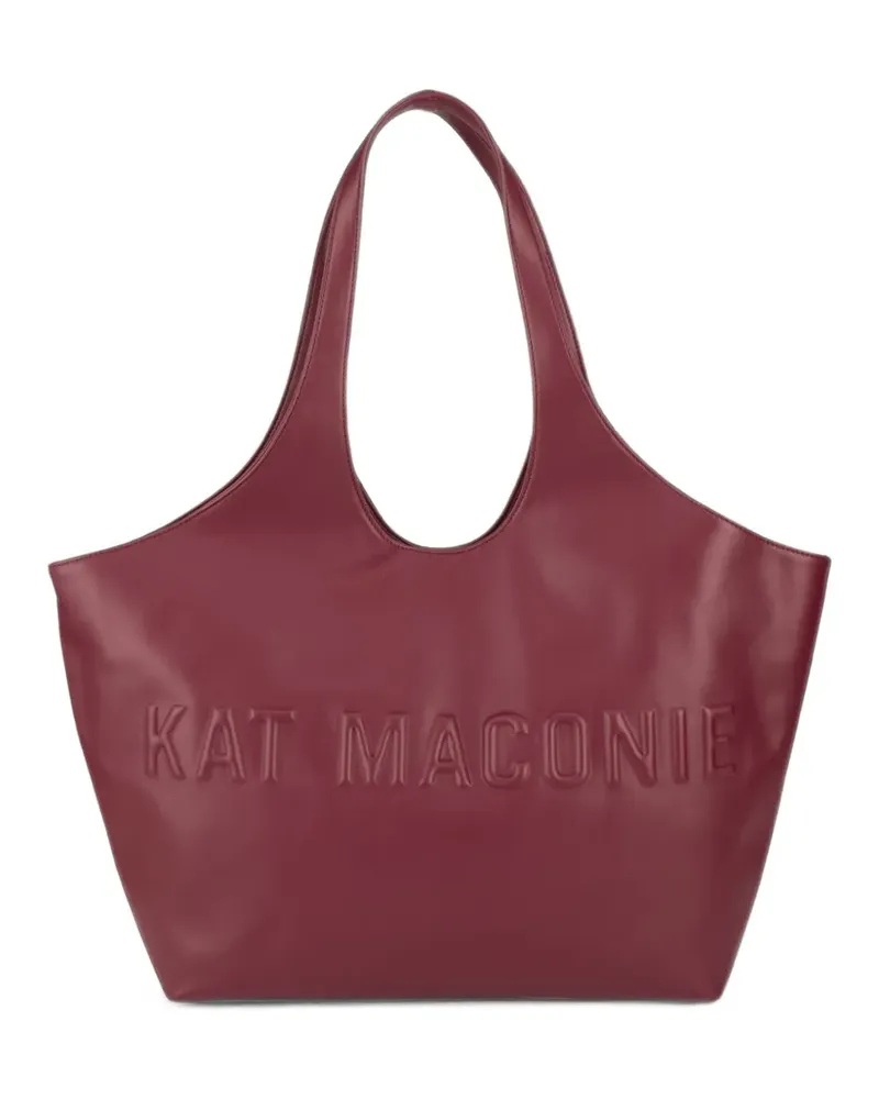 Kat Maconie large Brooklyn logo-embossed shoulder bag - Rot Rot