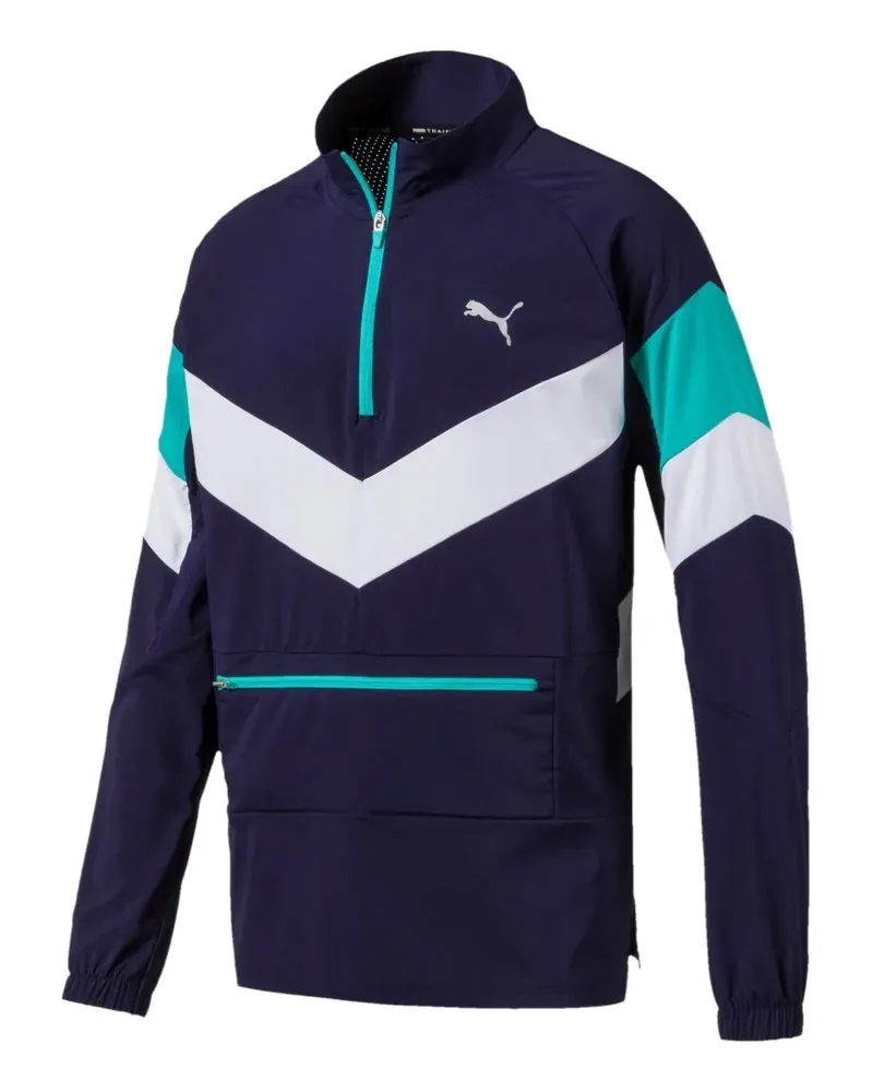 Puma Reactive Packable Jacke mit kurzem Reißverschluss - Blau Blau