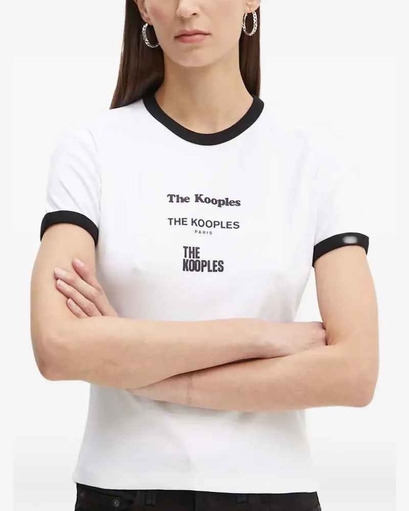 The Kooples Serigraphy crew-neck T-shirt - Weiß Weiß