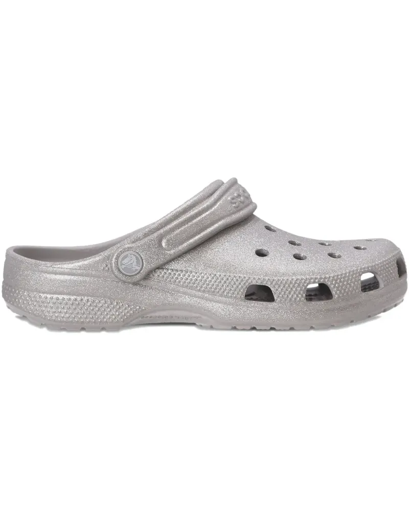 Crocs Classic Glitter U Clogs - Silber Silber