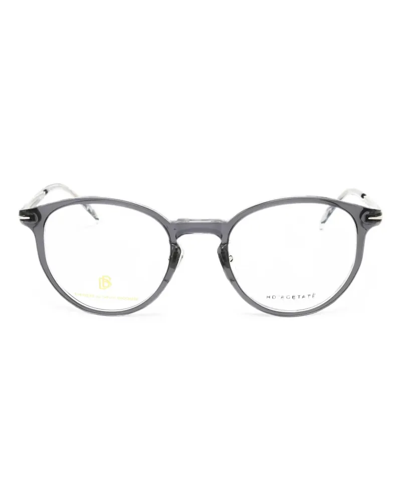 EYEWEAR by DAVID BECKHAM round-frame glasses - Grau Grau