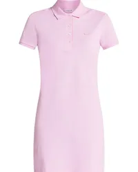 Lacoste Poloshirt-Kleid mit Logo-Patch Rosa